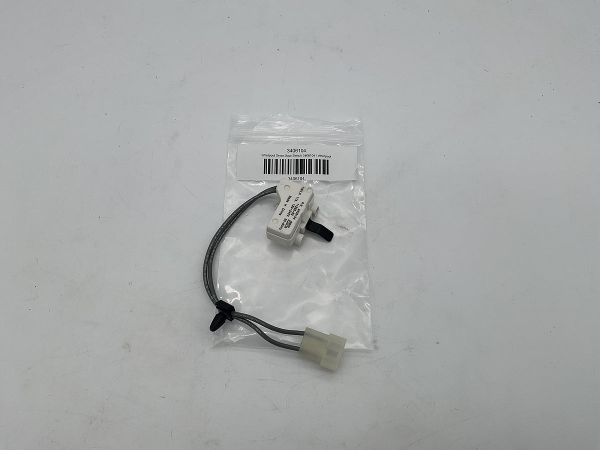 Interrupteur de porte pour sécheuse Whirlpool 3406104