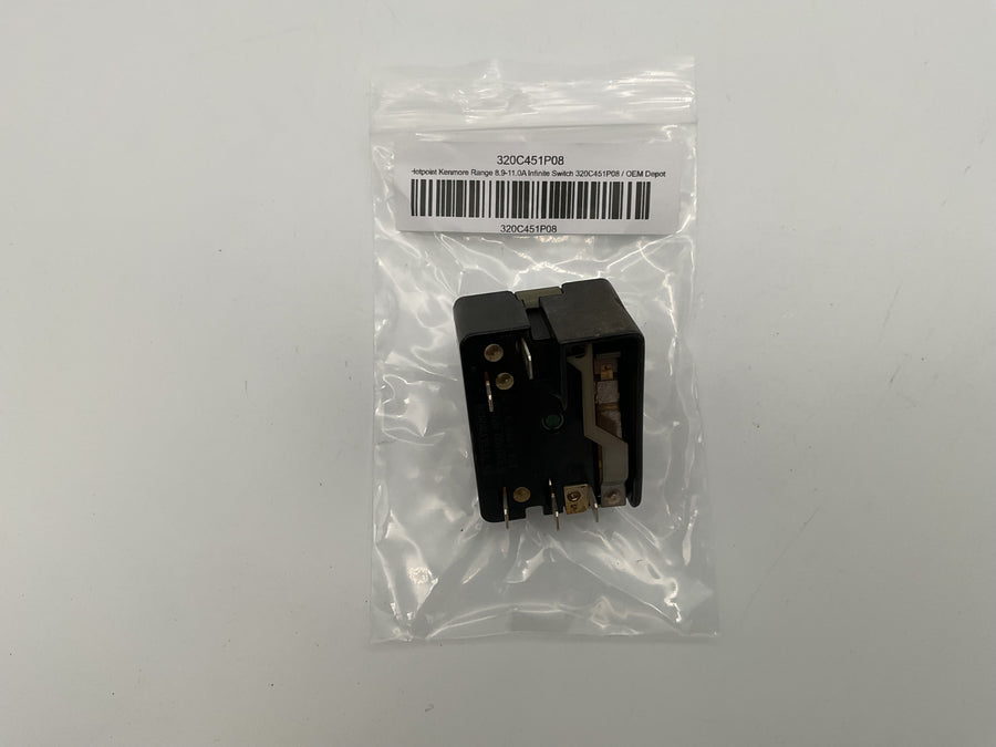 GE Hotpoint Kenmore Range  8.9-11.0A Infinite Switch 320C451P08