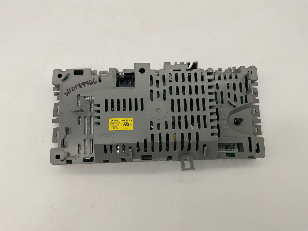 Carte de contrôle de laveuse Whirlpool d'origine (OEM) W10188476 W10189966 8565548 8565549 - Usagé