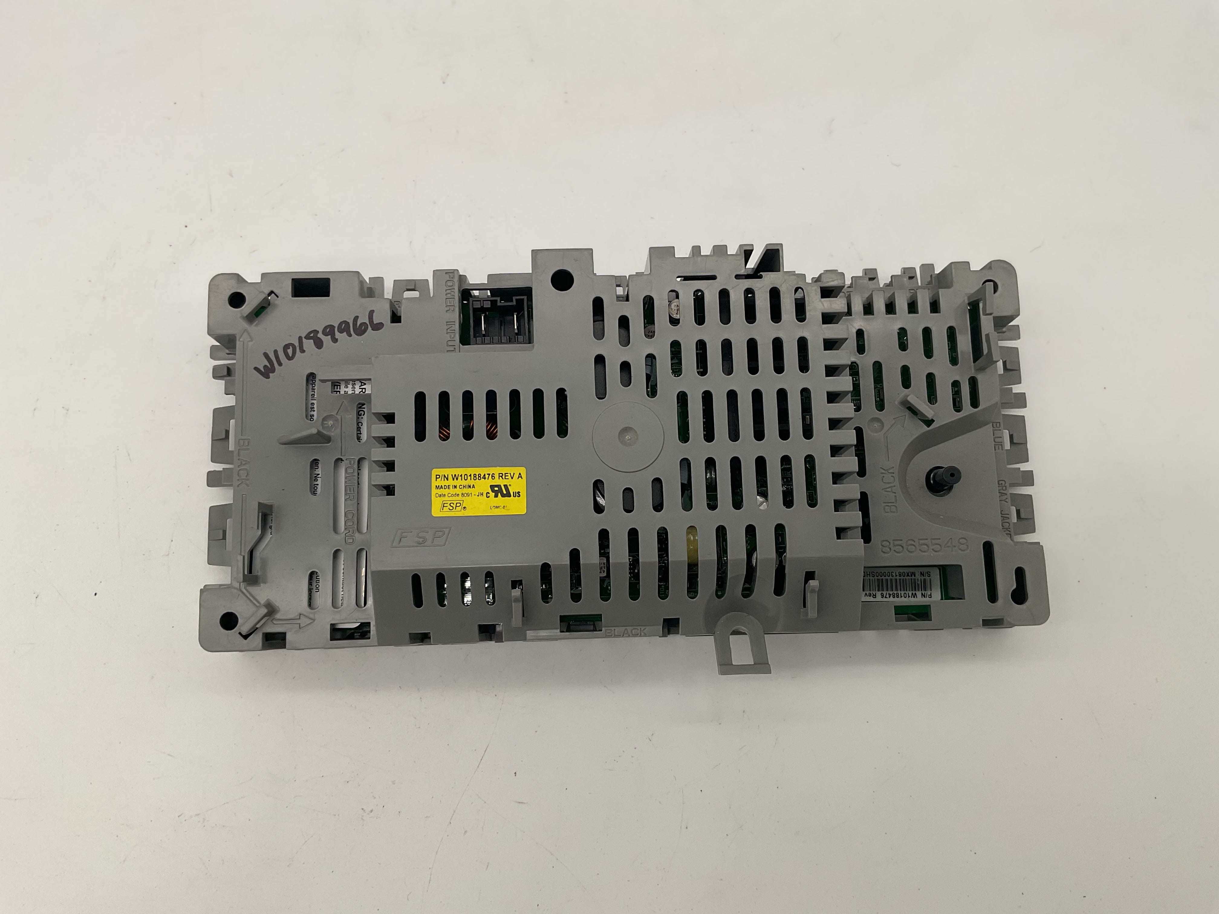W10188476 Genuine OEM Whirlpool Washer Control Board W10189966 8565548 8565549 - Used