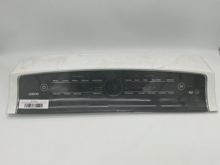 Panneau de commande/console pour lave-linge Whirlpool Cabrio W11106748