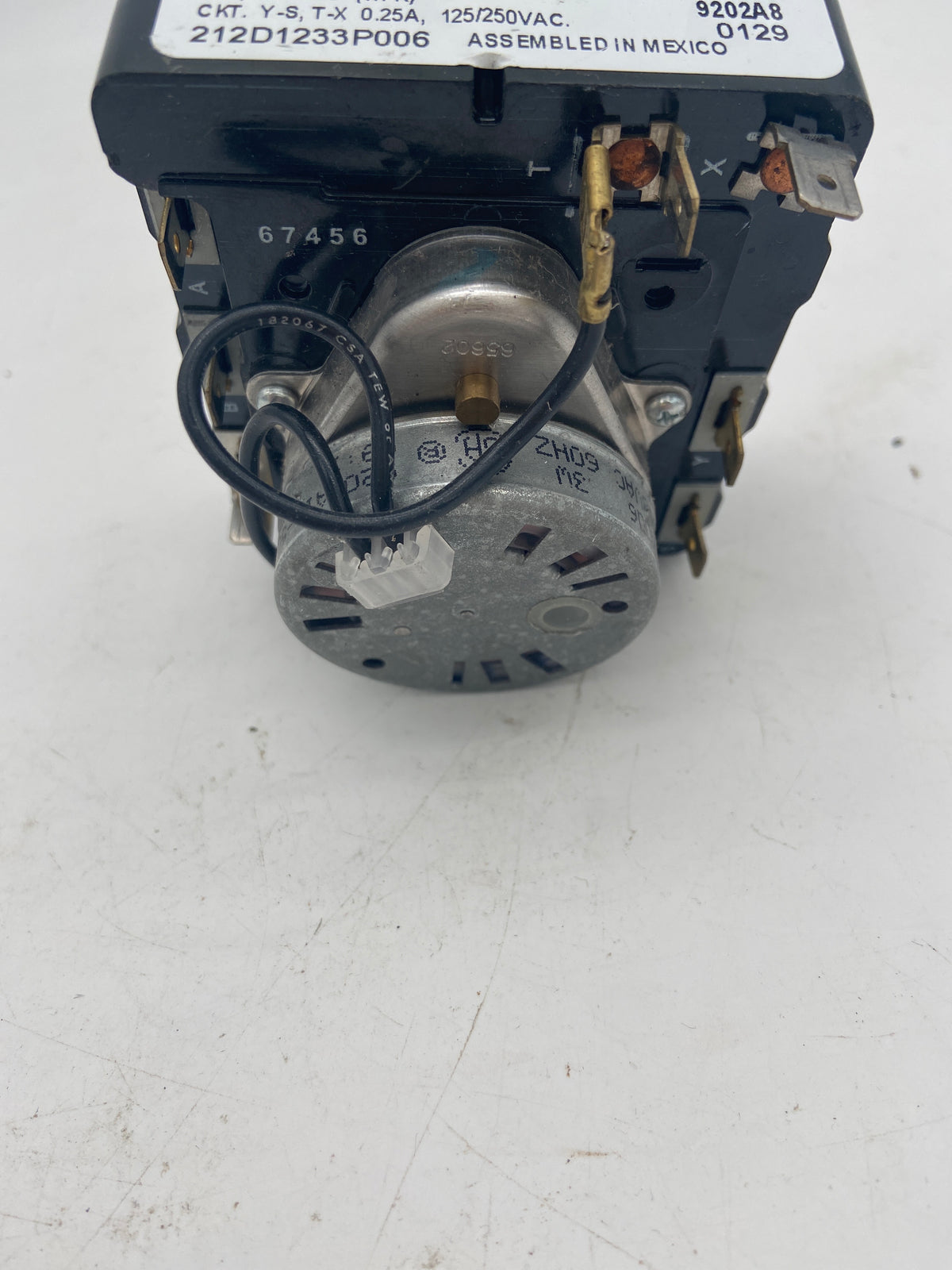 MINUTERIE DE SÉCHEUSE GE WE4M358 212D1233P006 OEM HOTPOINT