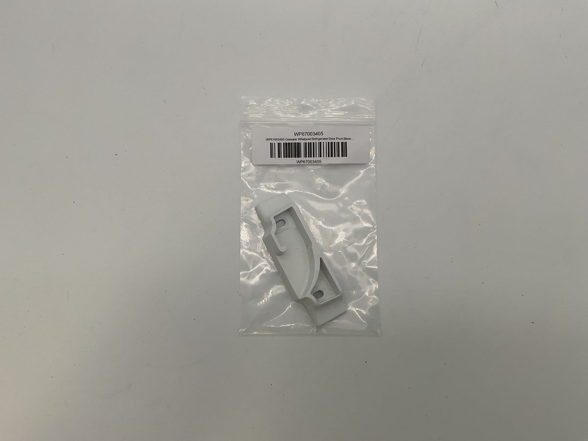 Bloc de pivot de porte de réfrigérateur Whirlpool d'origine WP67003405 67003405