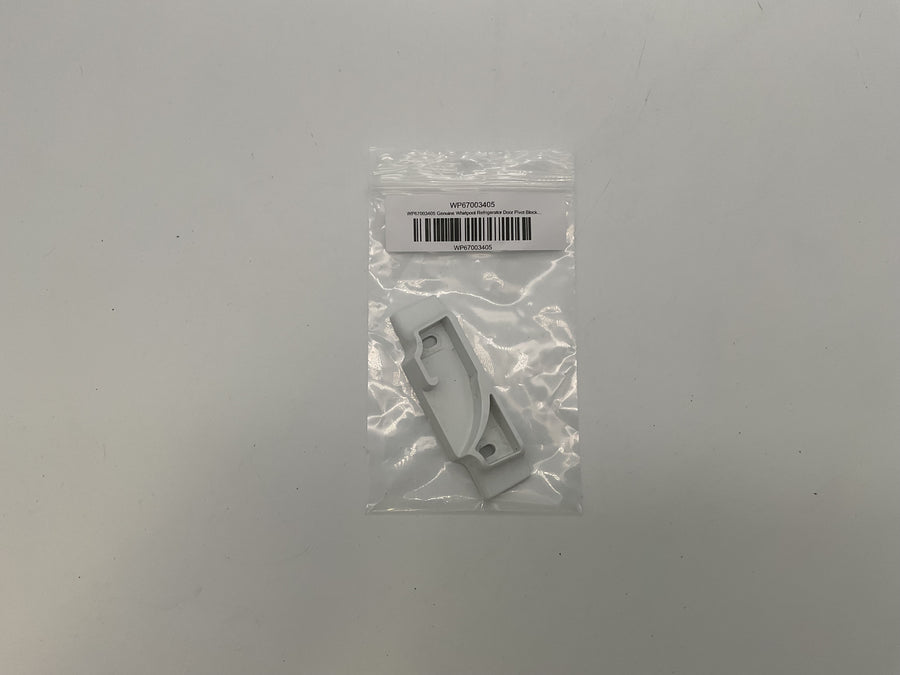 Bloc de pivot de porte de réfrigérateur Whirlpool d'origine WP67003405 67003405