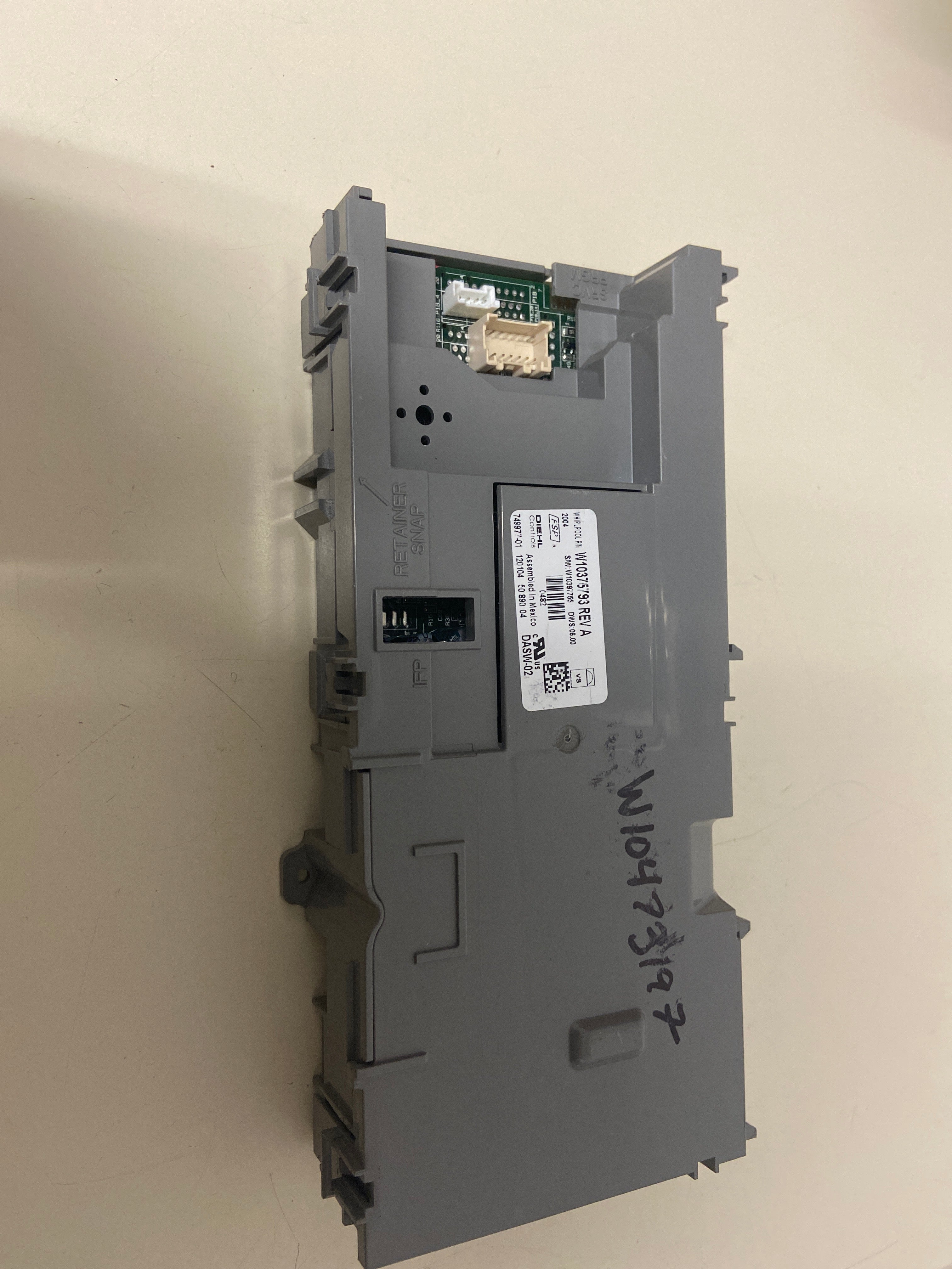 KitchenAid Jenn Air Dishwasher Control Board W10375793