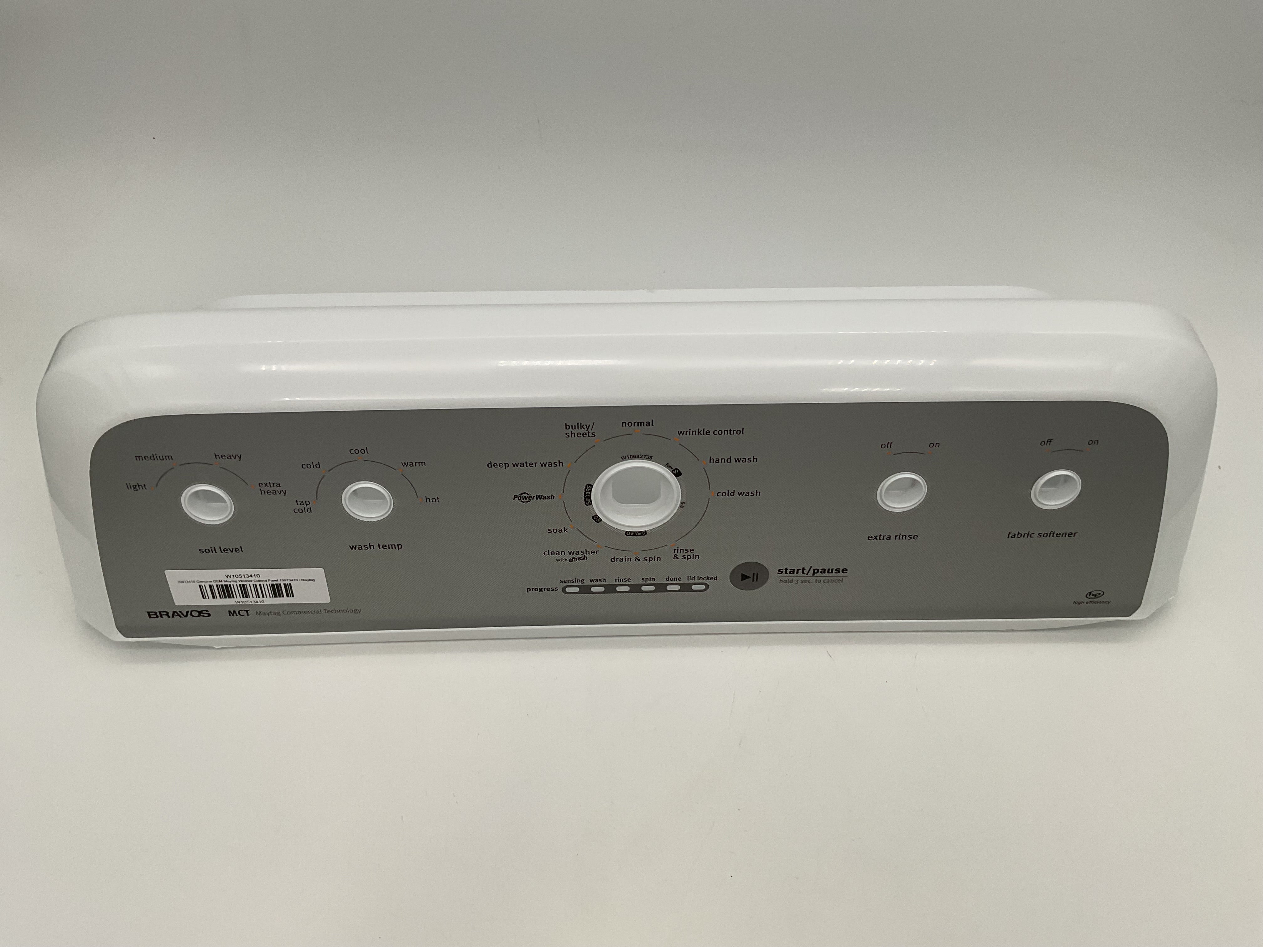 W10513410 Genuine OEM Maytag Washer Control Panel 10513410