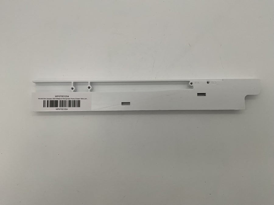 Glissière de tiroir garde-manger gauche d'origine Whirlpool pour réfrigérateur WP67001054 67001054