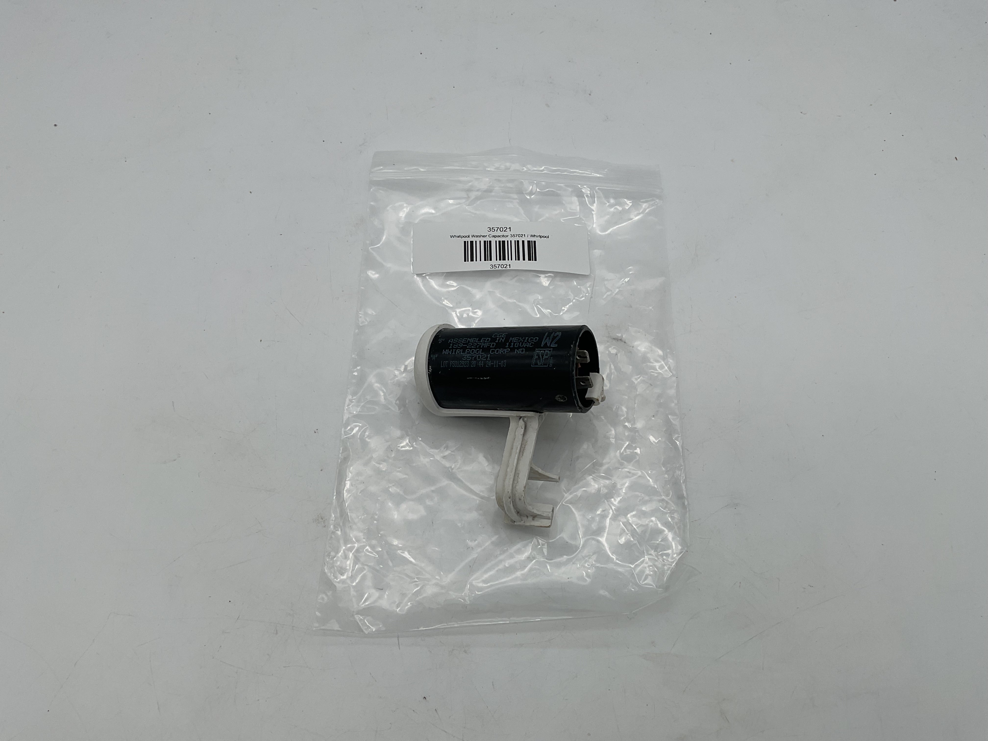 Whirlpool Washer Capacitor 357021