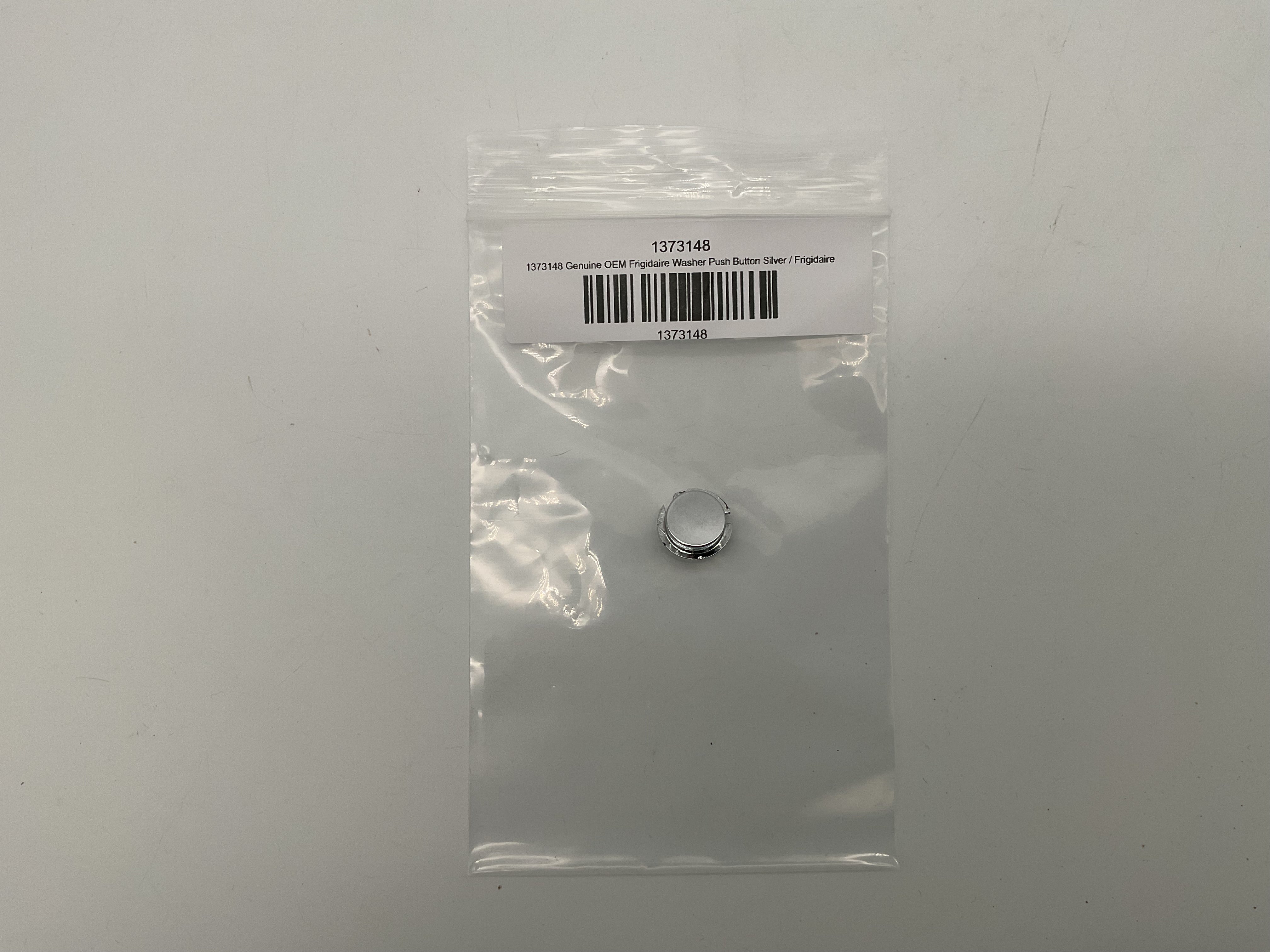 1373148 Genuine OEM Frigidaire Washer Push Button Silver