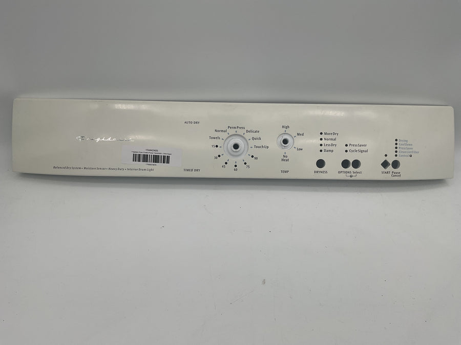 Panneau de commande de sécheuse Frigidaire 134442405
