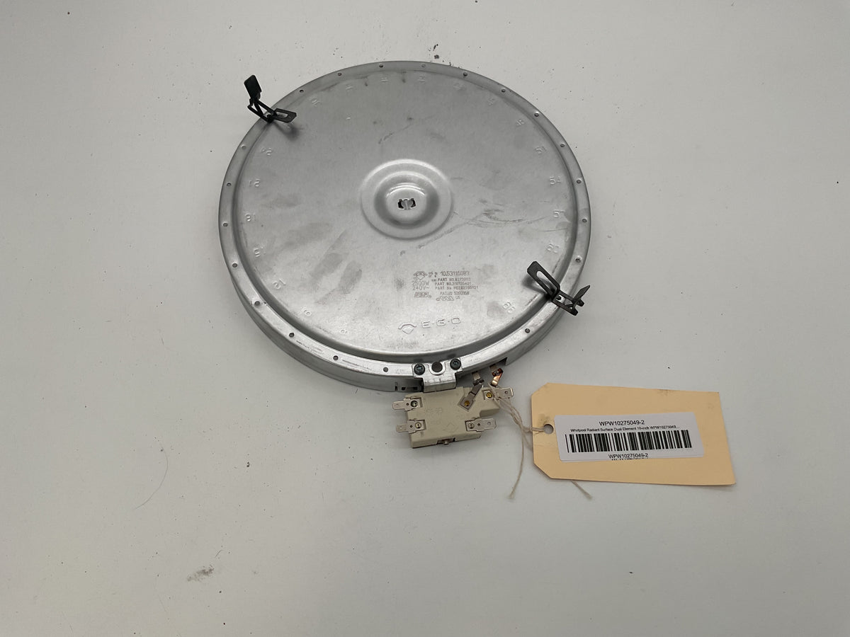 Élément double pour table de cuisson à induction Whirlpool 10 pouces WPW10275049 W10173896