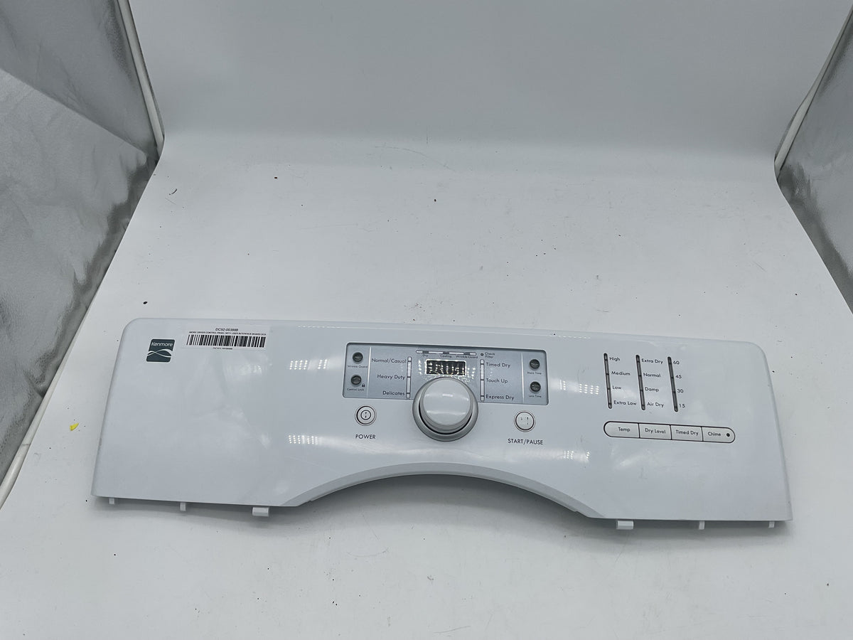 PANNEAU DE COMMANDE DE SÈCHE-LINGE KENMORE AVEC CARTE D'INTERFACE UTILISATEUR DC92-00388B
