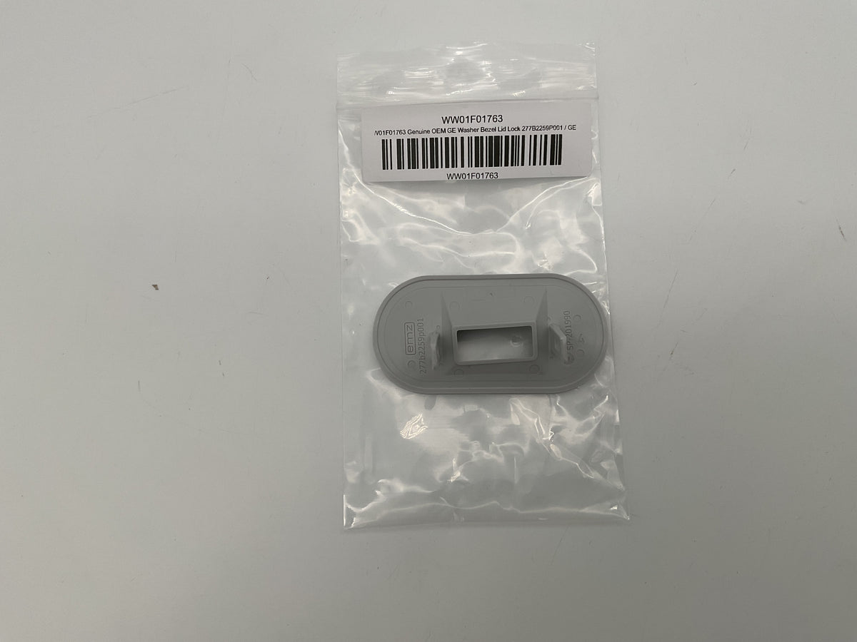 WW01F01763 Lunette de verrouillage de couvercle de laveuse GE d'origine (OEM) 277B2259P001