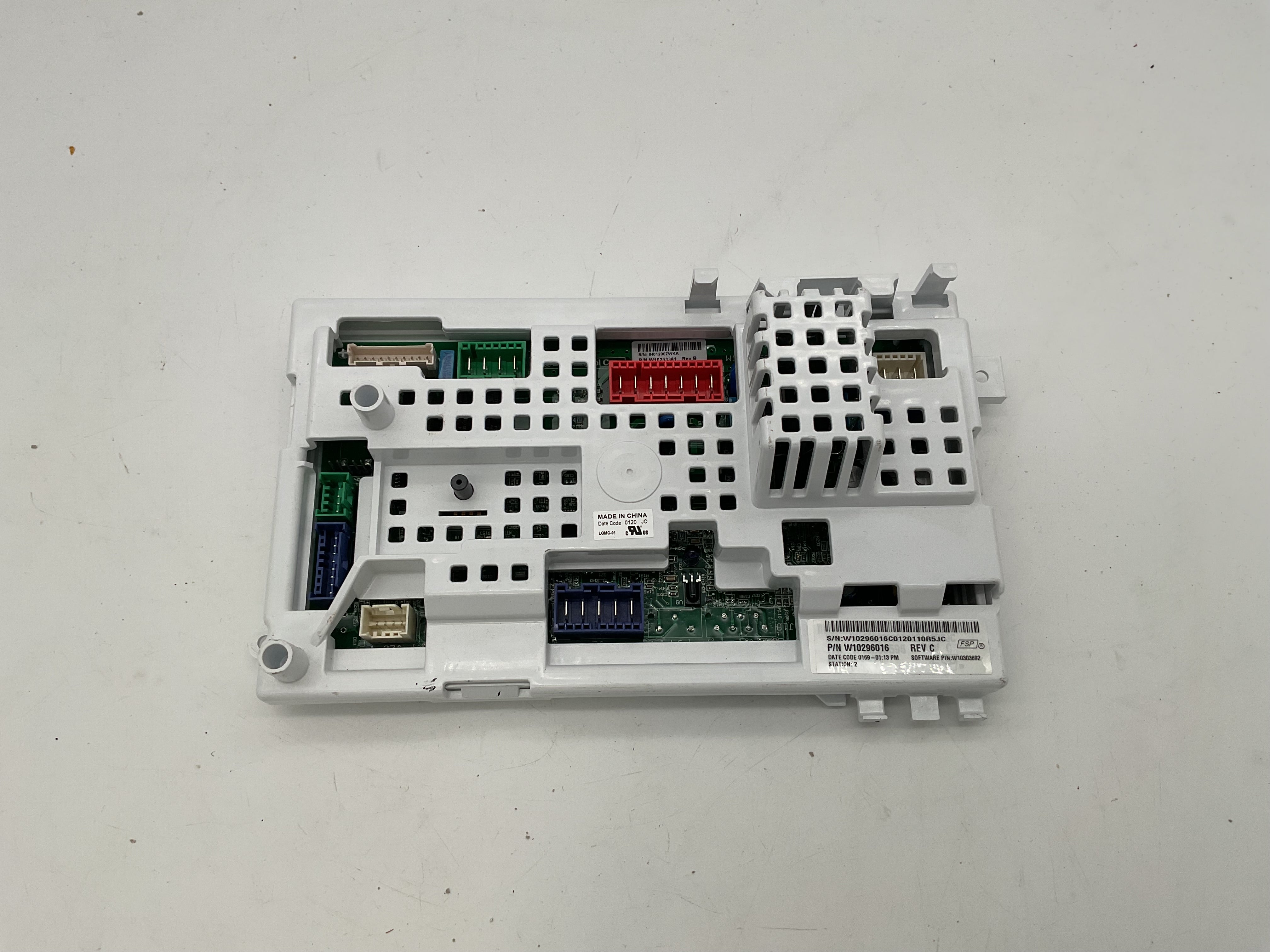 Whirlpool Washer Control Board W10296016 REV C
