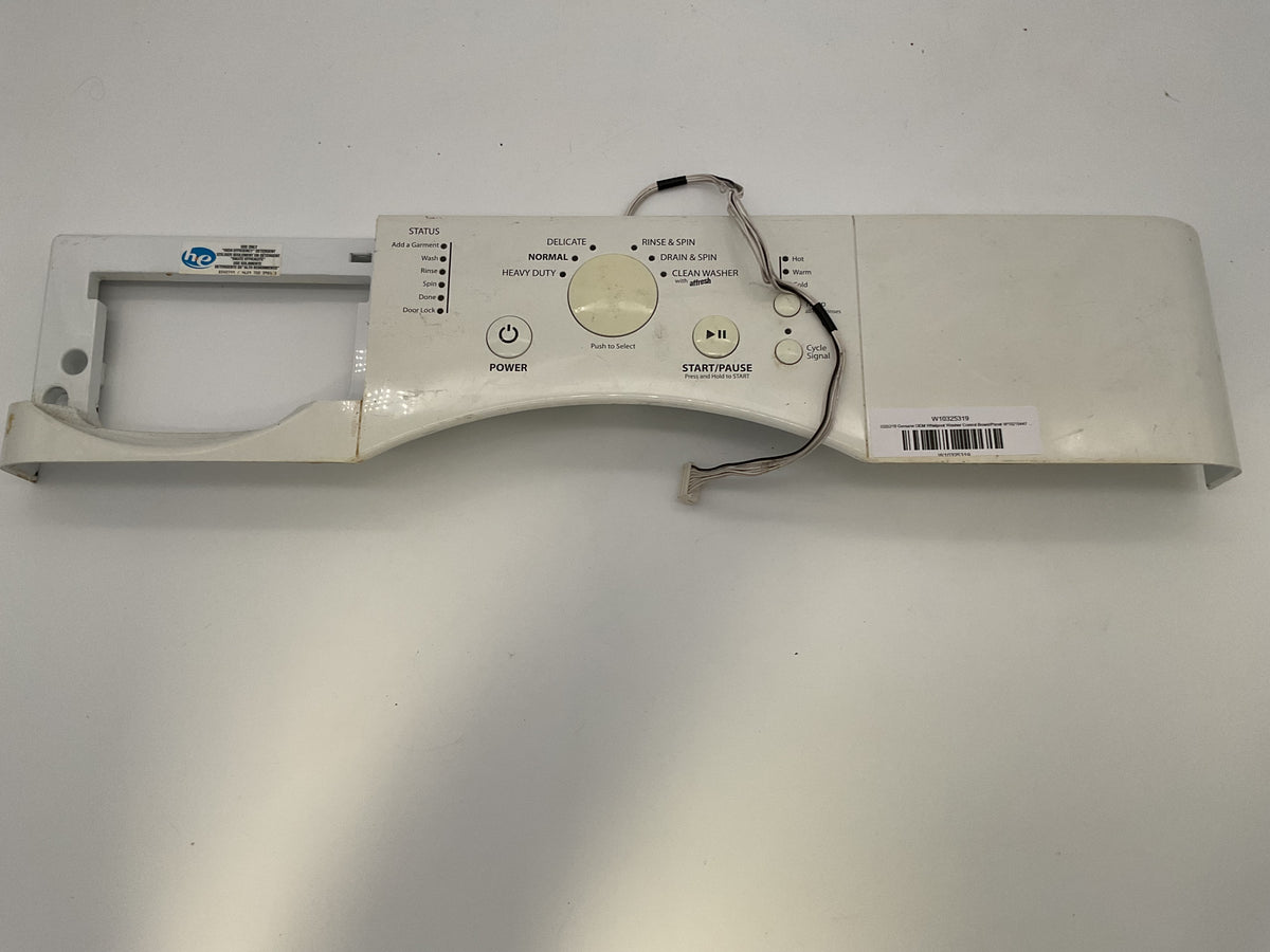 Carte électronique/panneau de commande de laveuse Whirlpool OEM d'origine W10325319 W10215447 - Utilisé