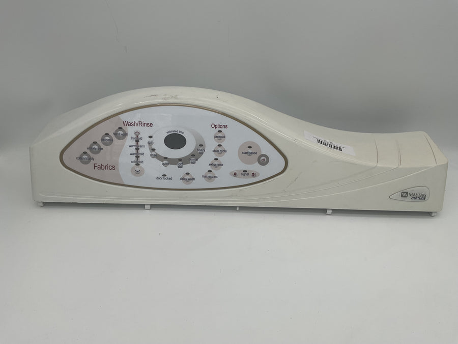 Panneau de commande de laveuse Maytag 62717370