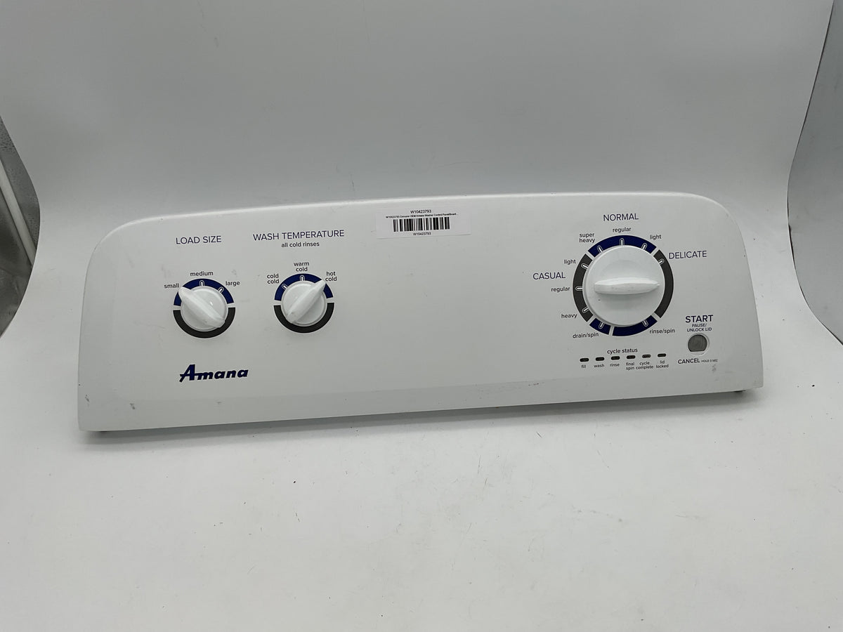 Panneau/carte de commande de laveuse Amana d'origine OEM W10423793 W10484681
