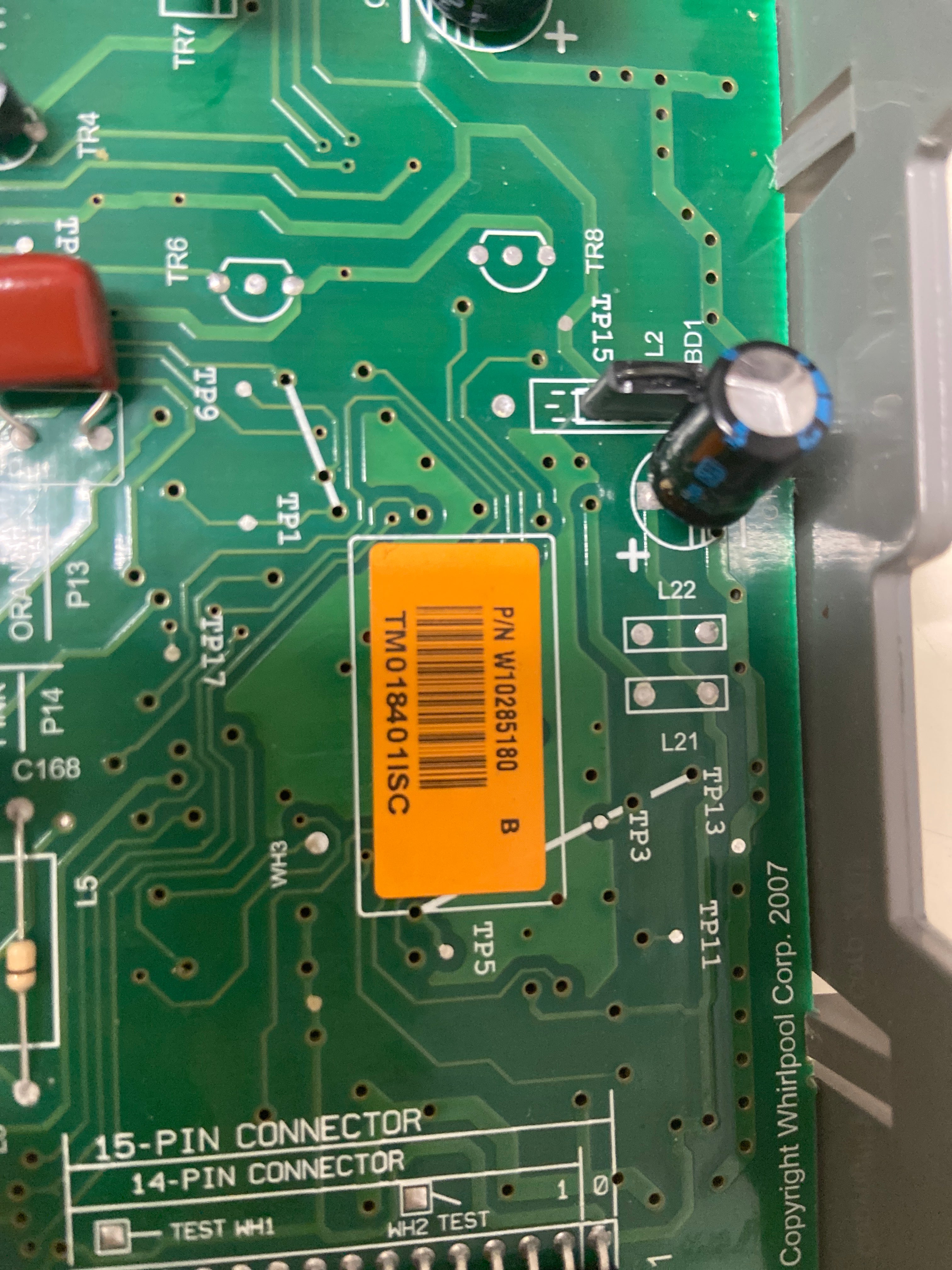 W10285180 MAYTAG DISHWASHER CONTROL BOARD