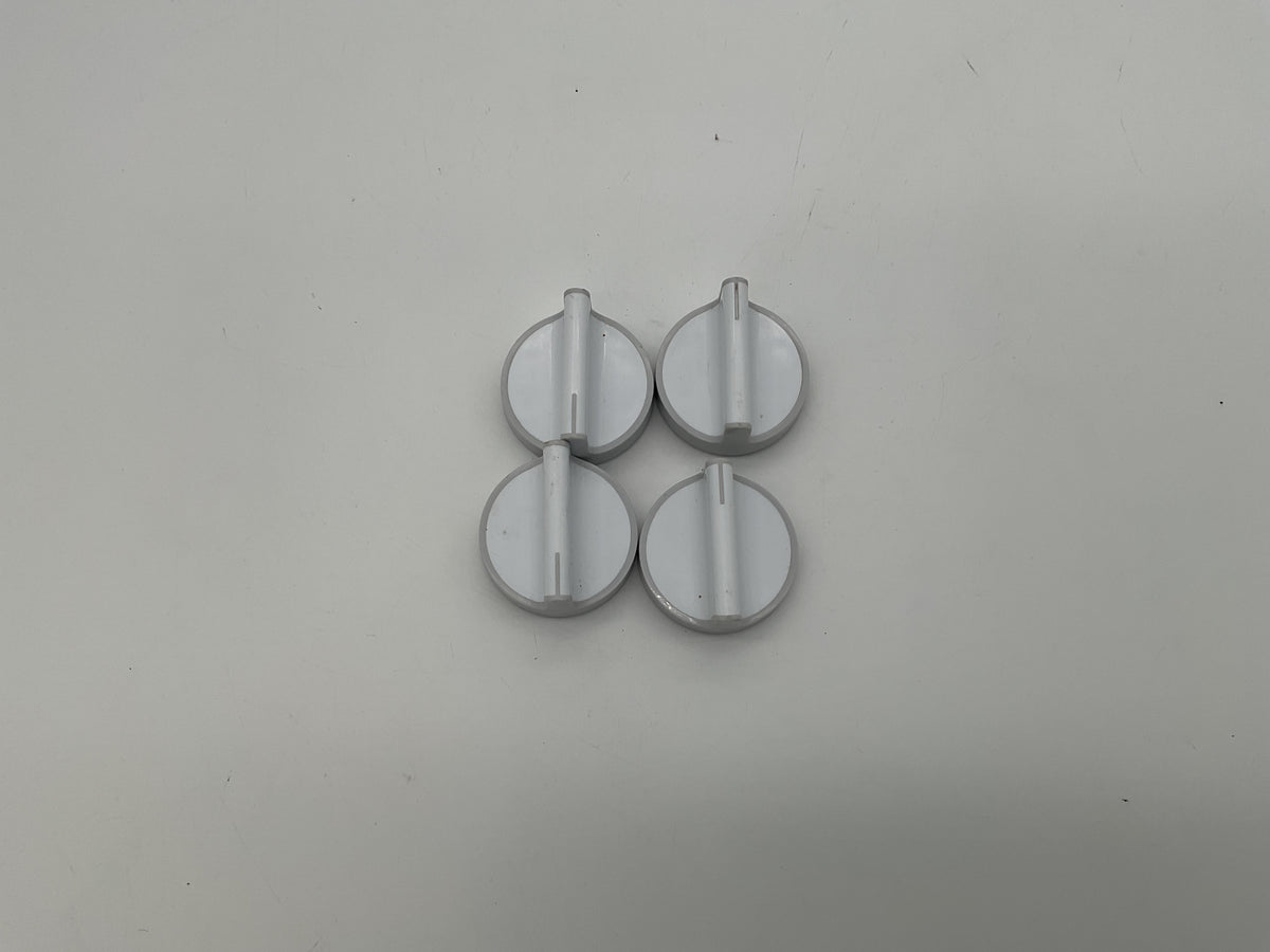 Jeu de 4 boutons de cuisinière Whirlpool blancs W10676217