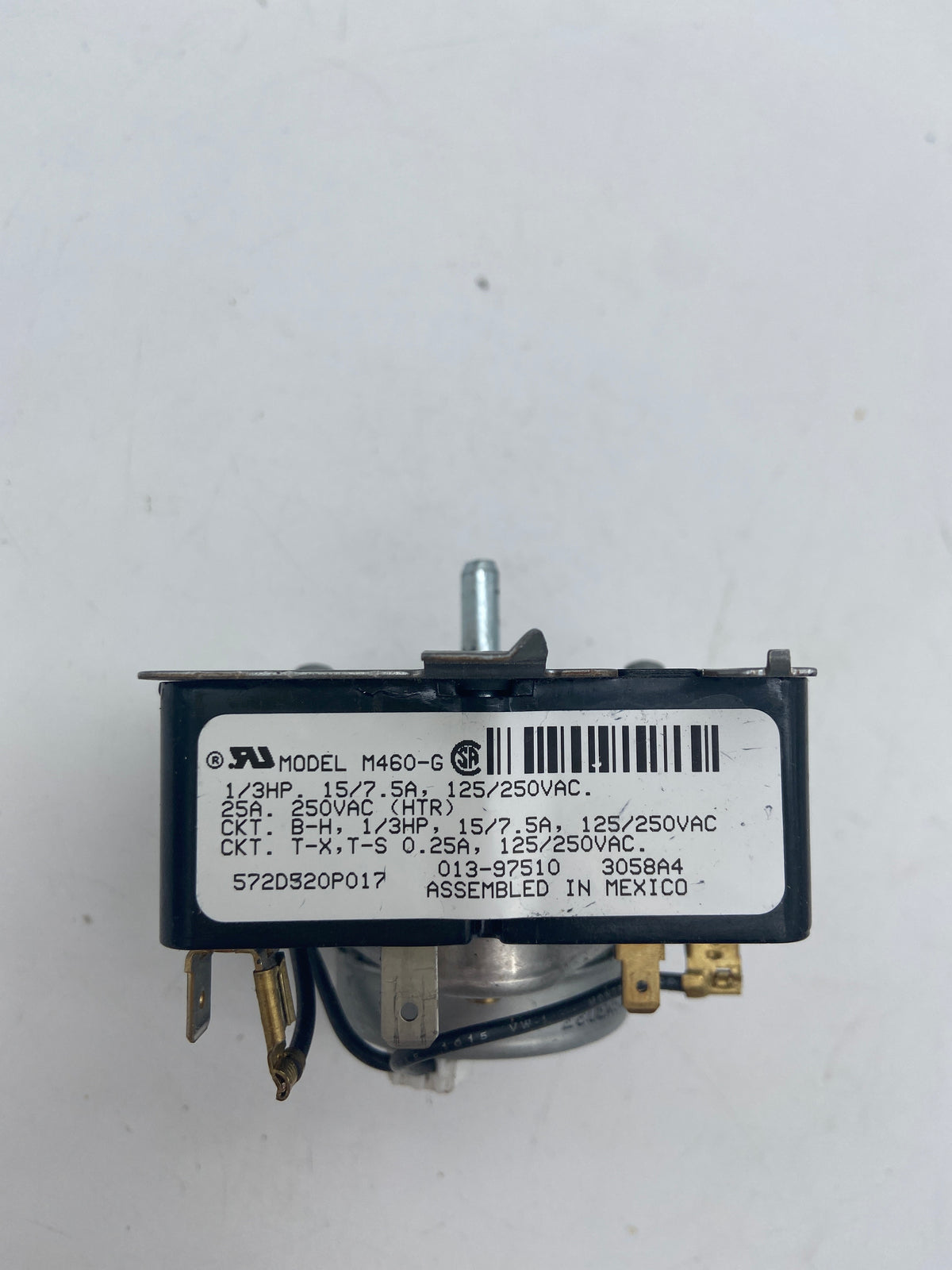 Minuterie de sécheuse OEM GE 572D520P017 / 013-97510 9179A2 / M460-G / Fisher Paykel