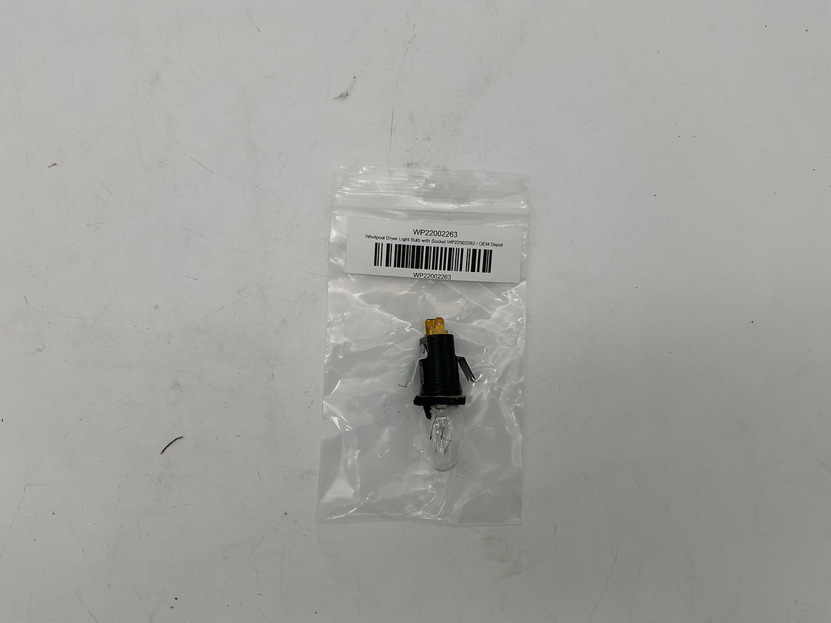 Ampoule de sécheuse Whirlpool avec douille WP22002263
