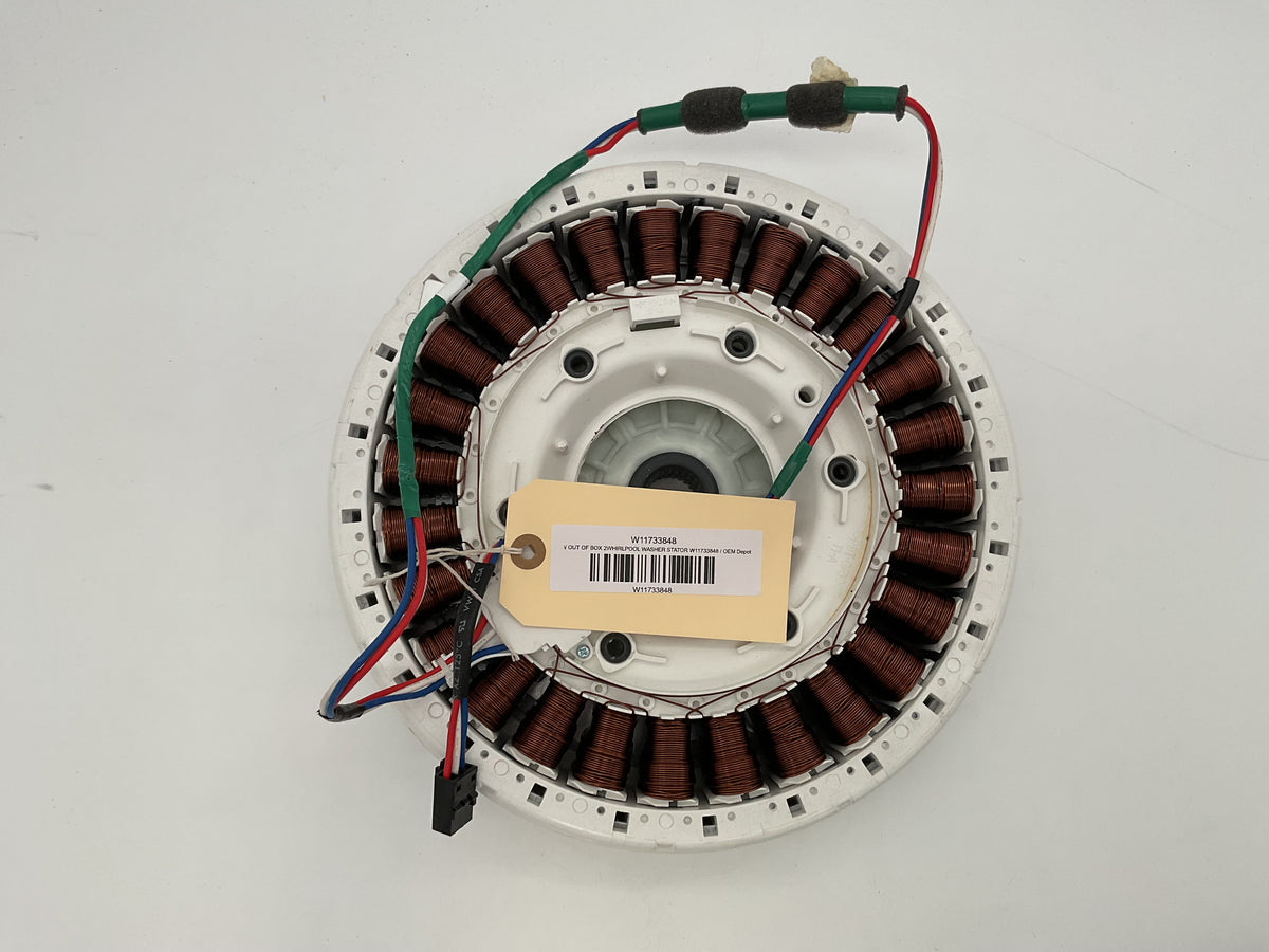 STATOR DE LAVEUSE WHIRLPOOL W11733848 NEUF DANS SA BOÎTE