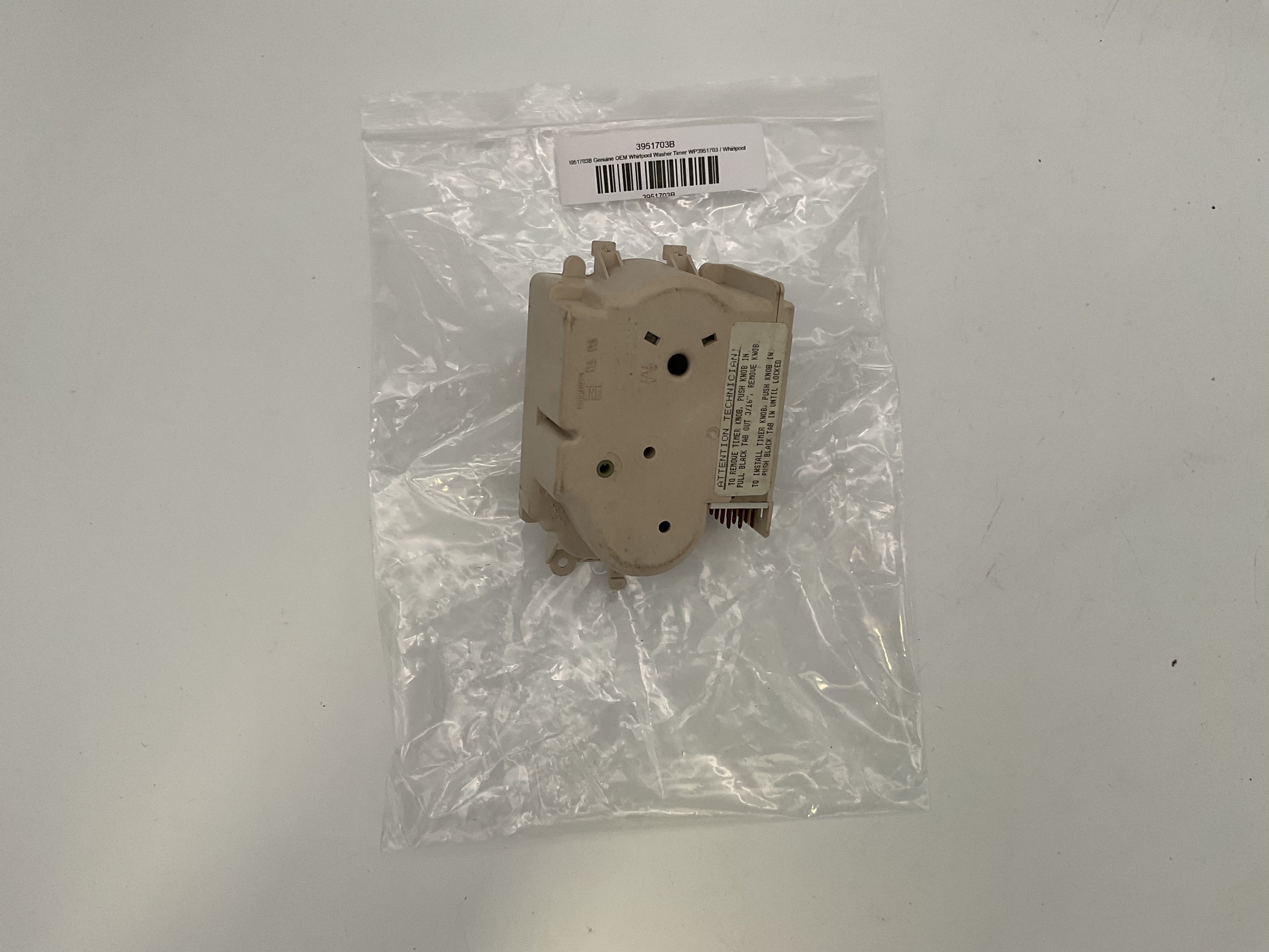 3951703B Genuine OEM Whirlpool Washer Timer WP3951703