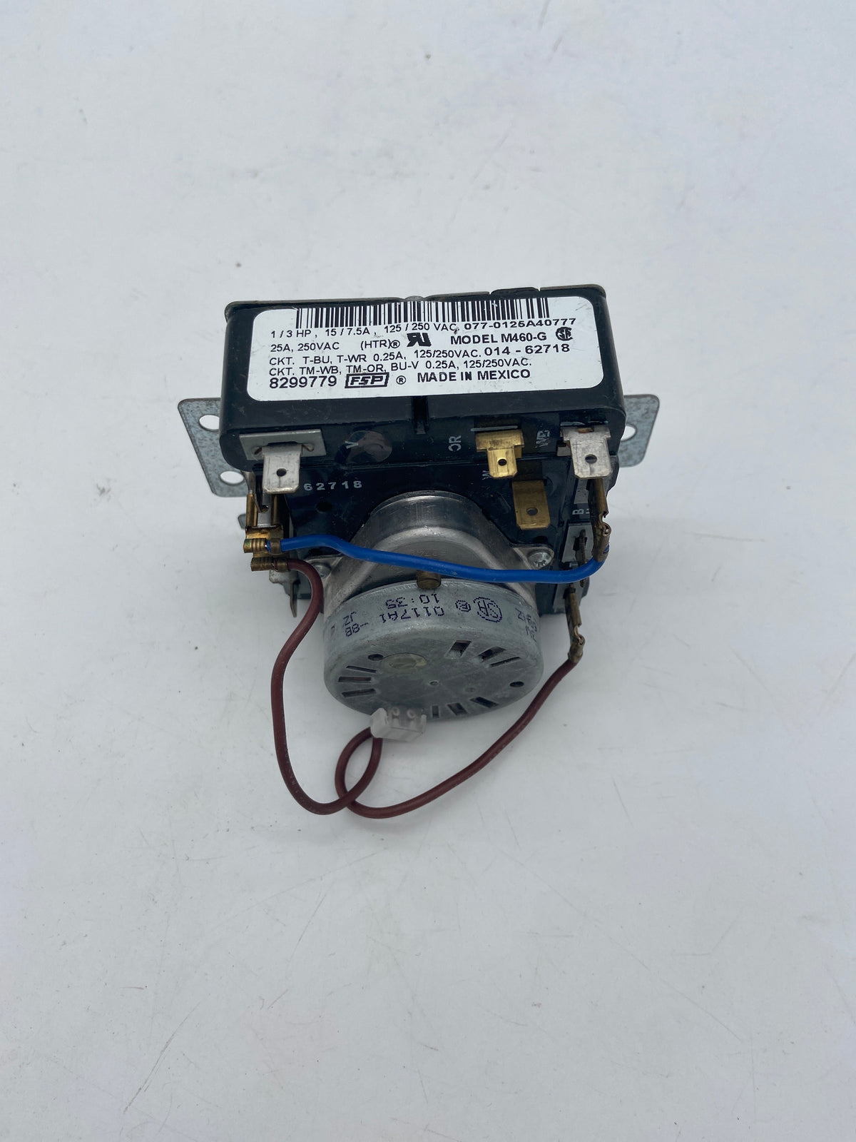 8299779 Minuteur de sécheuse d'origine OEM Whirlpool Maytag Kenmore WP8299779 - Utilisé