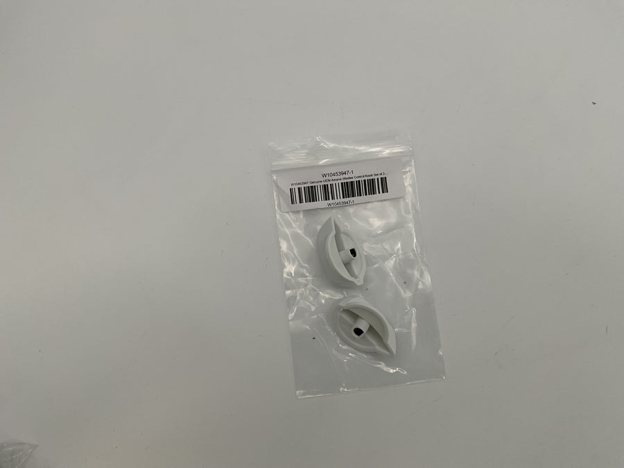 W10453947 Jeu de 2 boutons de commande de laveuse Amana d'origine (OEM) 10453947