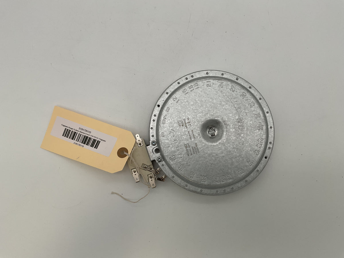 Élément de surface pour cuisinière Frigidaire 6 pouces 318178110