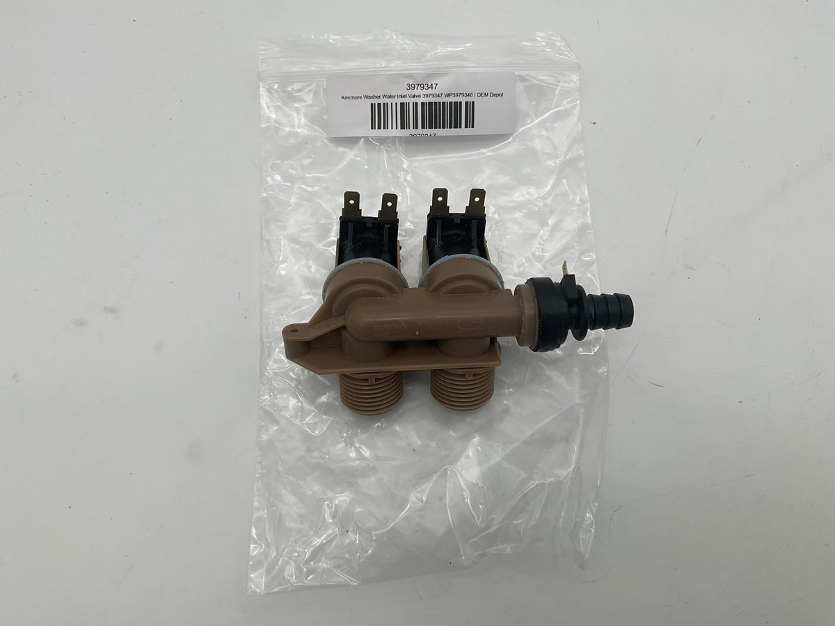Électrovanne d'arrivée d'eau pour lave-linge Kenmore 3979347 WP3979346