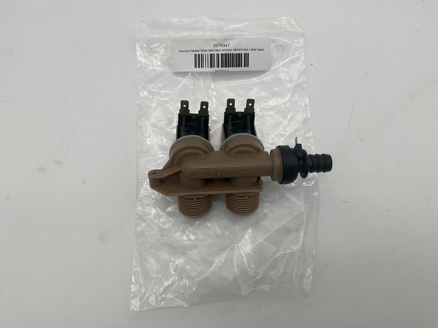 Électrovanne d'arrivée d'eau pour lave-linge Kenmore 3979347 WP3979346