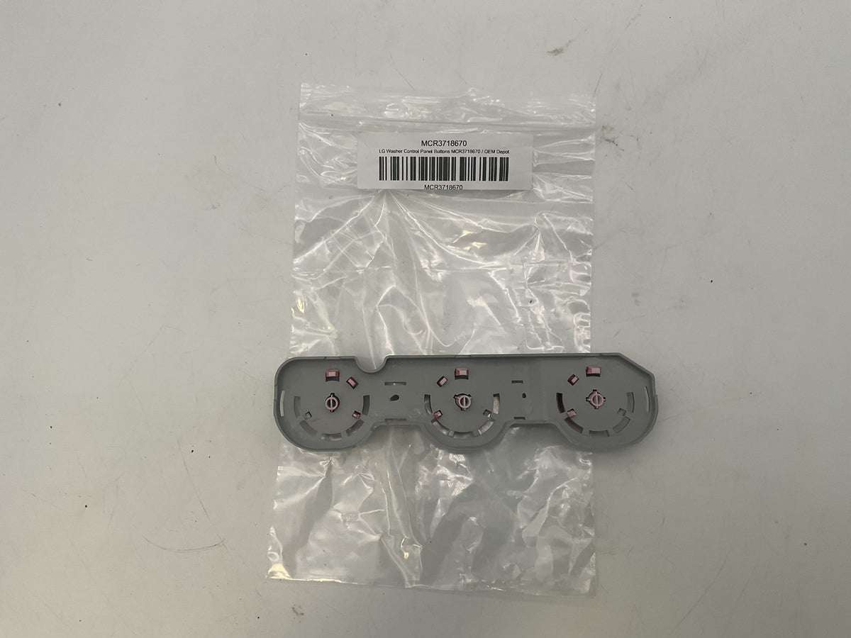 Boutons du panneau de commande de lave-linge LG MCR3718670