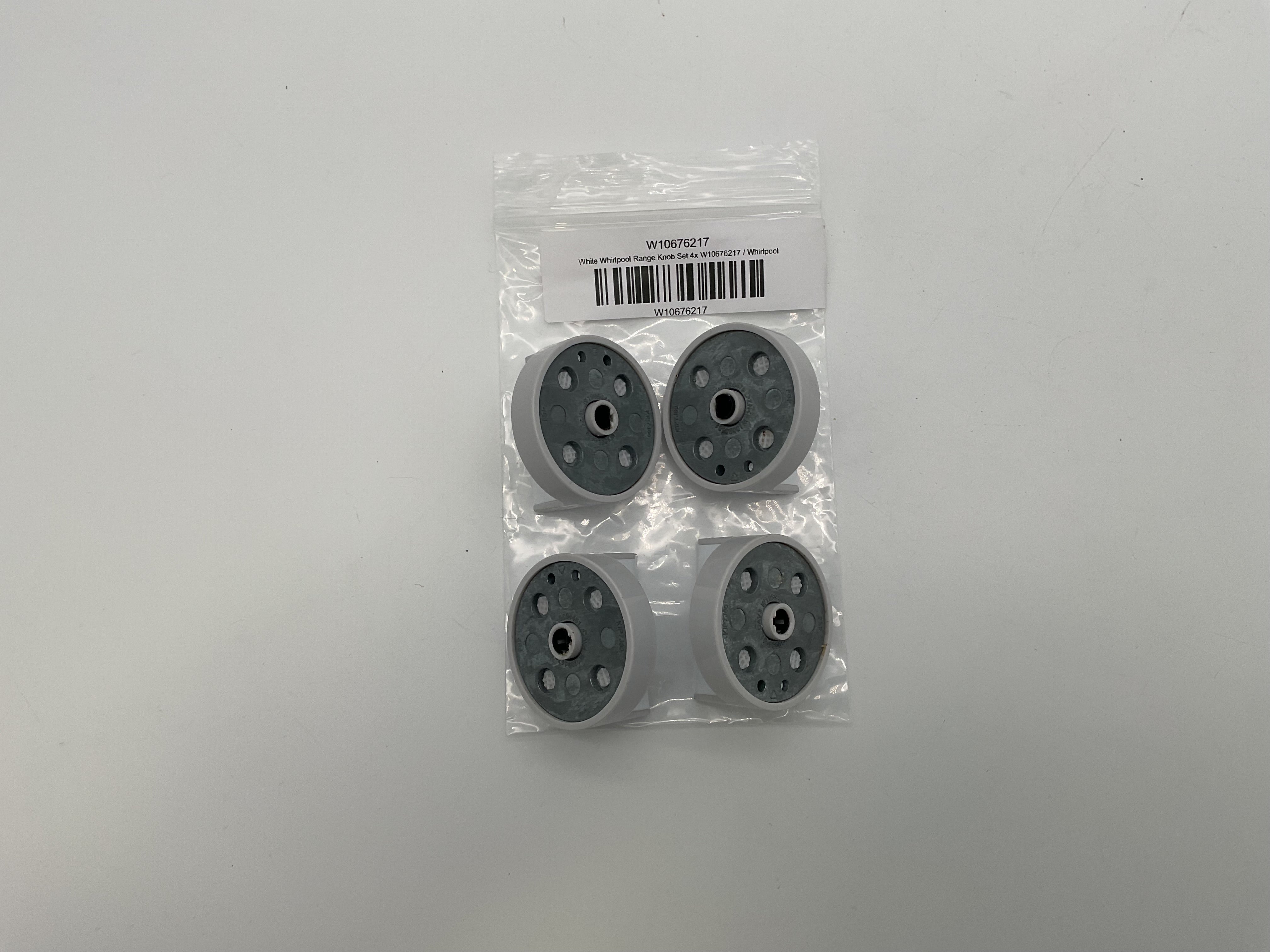 White Whirlpool Range Knob Set 4x W10676217