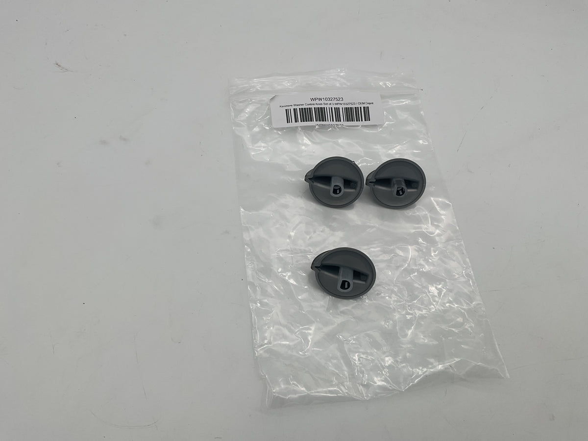 Jeu de 3 boutons de commande pour laveuse Kenmore WPW10327523