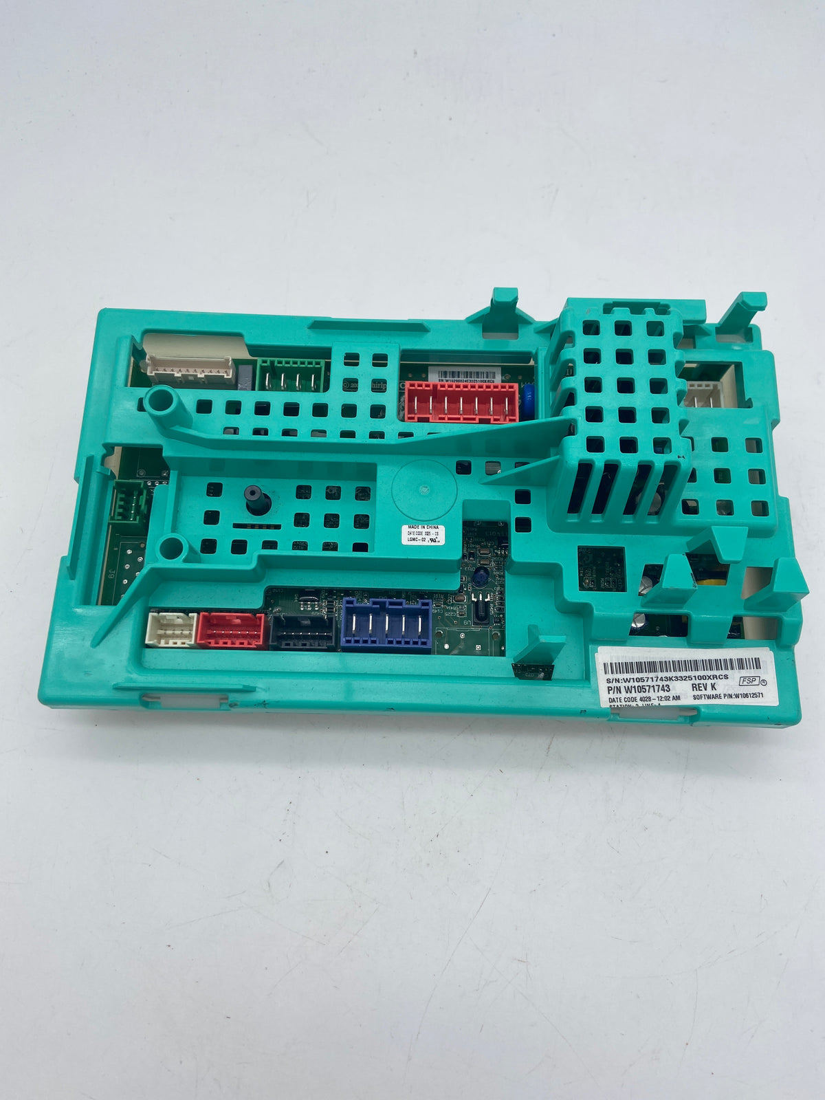 Carte de commande de laveuse Whirlpool d'origine (OEM) W10571743