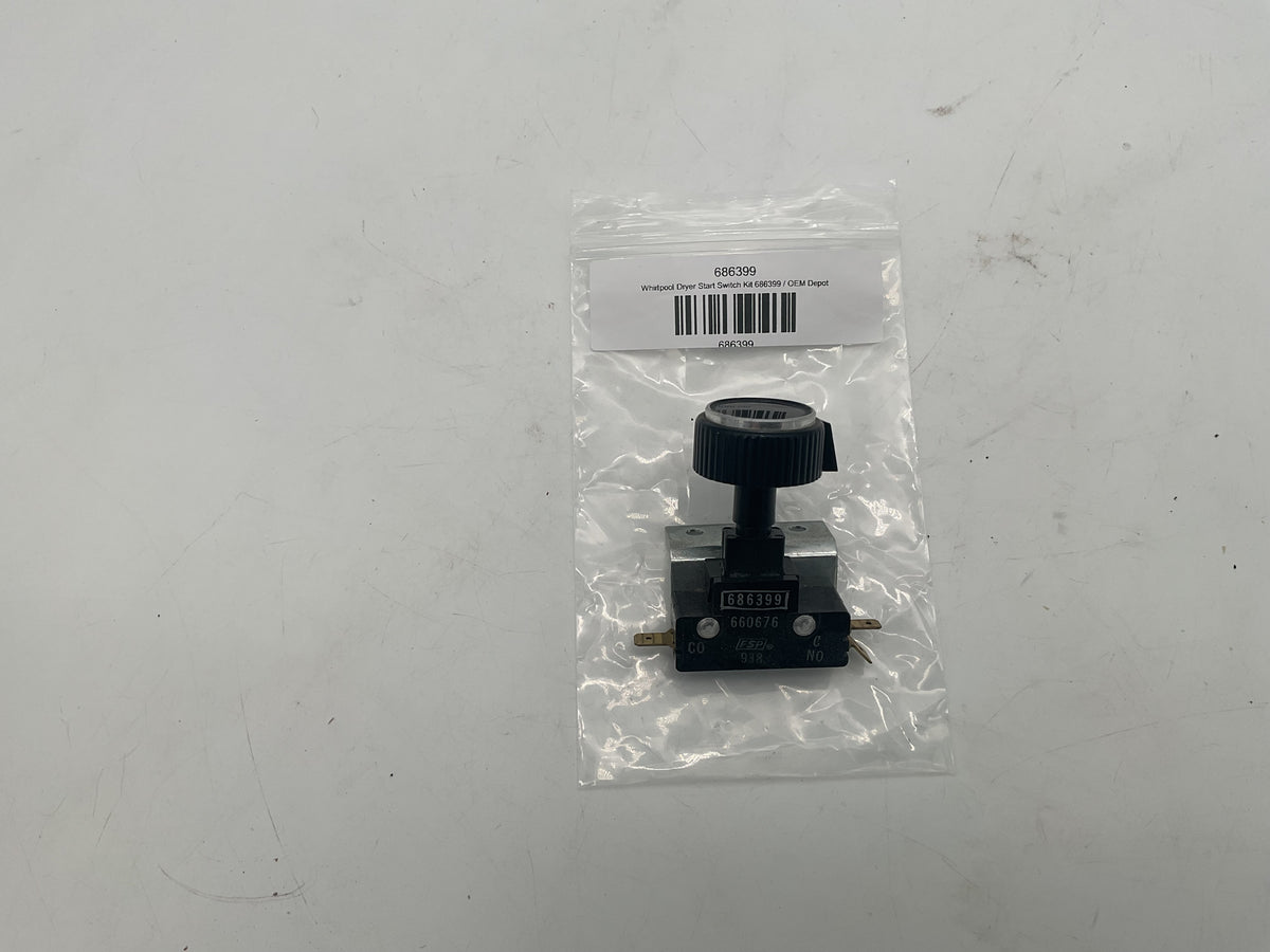 Kit d'interrupteur de démarrage pour sécheuse Whirlpool 686399