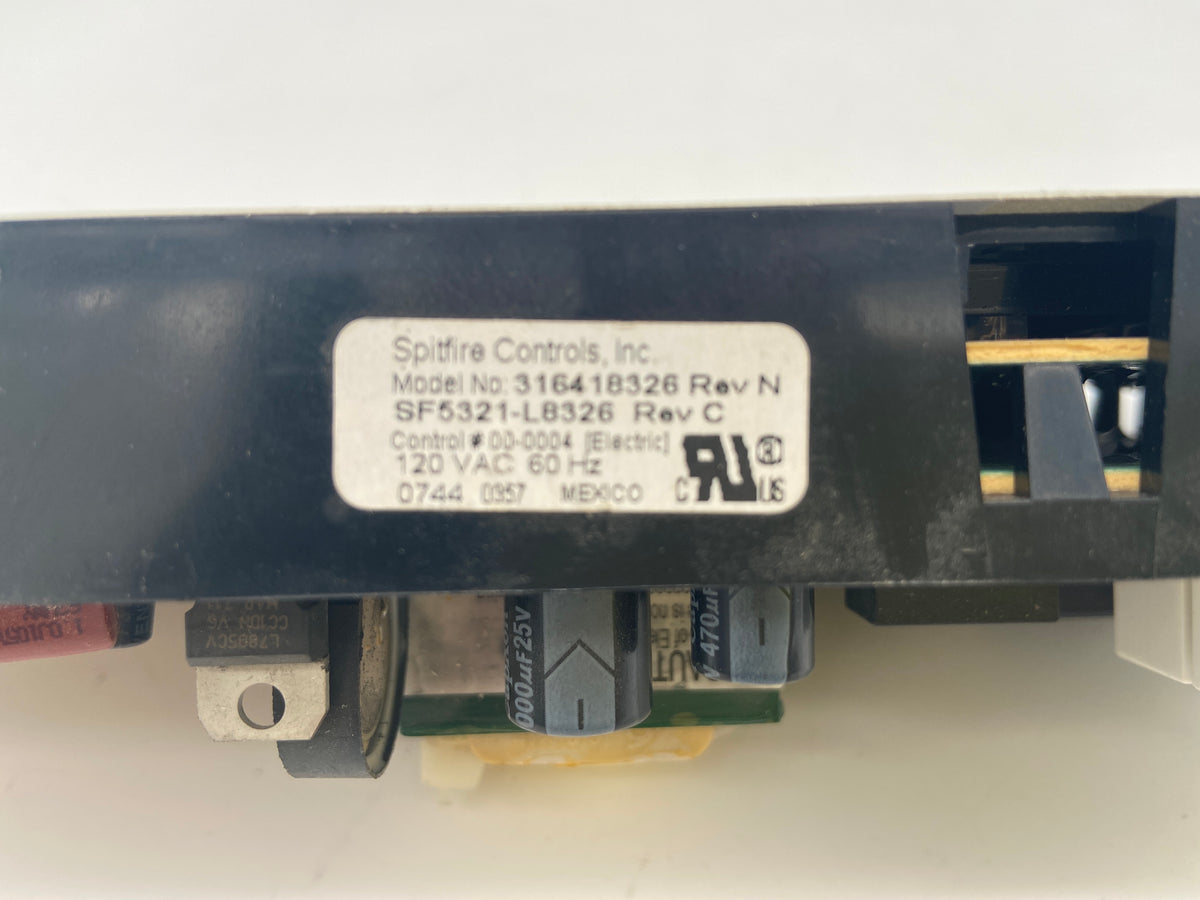 Carte de contrôle OEM Frigidaire 316418312 sf5321-l8326c