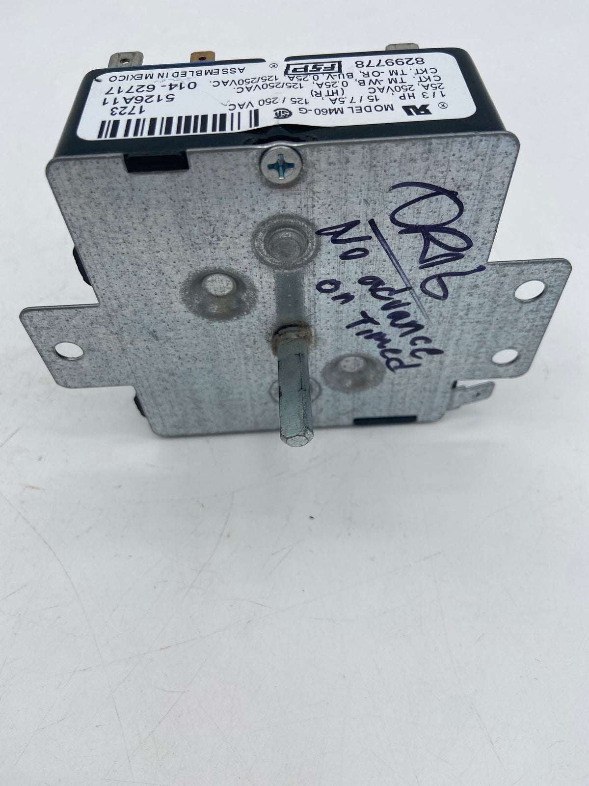 Minuterie de sécheuse Whirlpool, pièce d'origine OEM 8299778