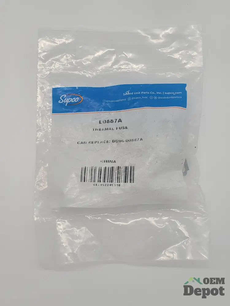 Fusible thermique pour sèche-linge Samsung Supco TOUT NEUF (DC96-00887A) L0887a