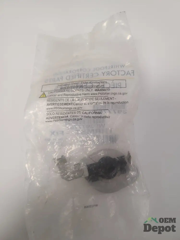 Thermostat de sécurité haute limite pour sécheuse Whirlpool, NEUF, L50-80, compatible (397776) WP3977767