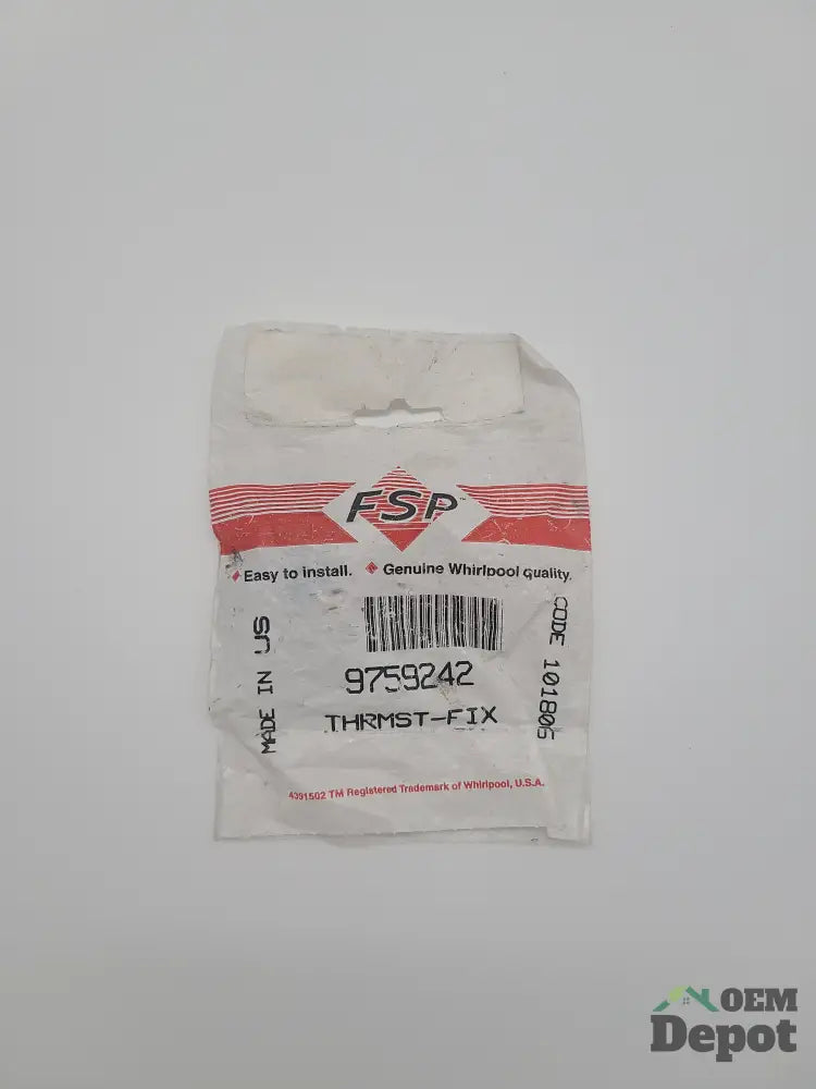Thermostat à fusible thermique pour four Whirlpool KitchenAid TOUT NEUF 9759242