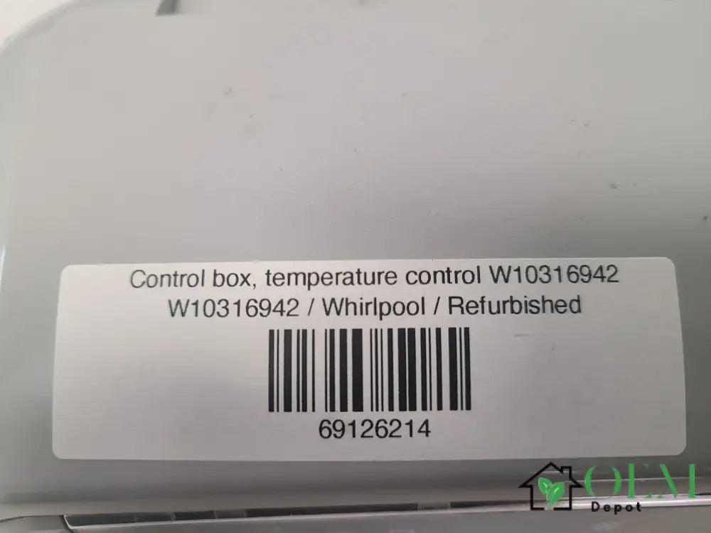 Control box, temperature control W10316942