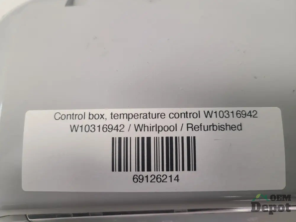 Boîtier de commande, thermostat W10316942