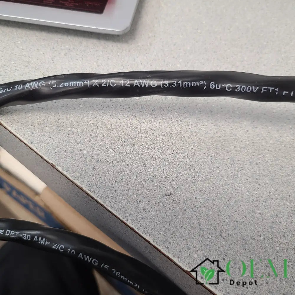 Dryer Power Cord NEMA 14-30P 4-Prong 30A 10/12 AWG 300V 60°C Heavy Duty