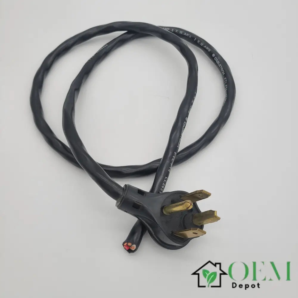 Dryer Power Cord NEMA 14-30P 4-Prong 30A 10/12 AWG 300V Heavy Duty