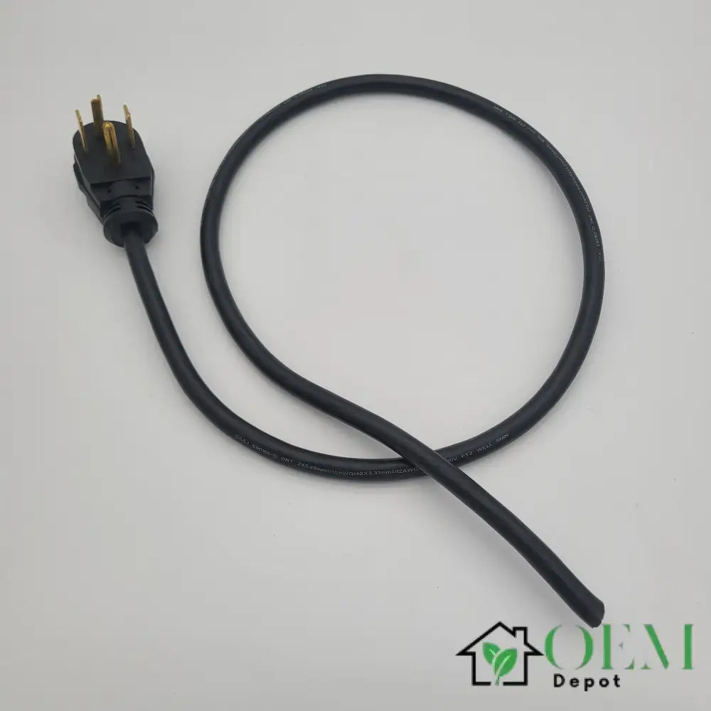 Dryer Power Cord NEMA 14-30P 4-Prong 30A 10/12 AWG 300V Heavy Duty
