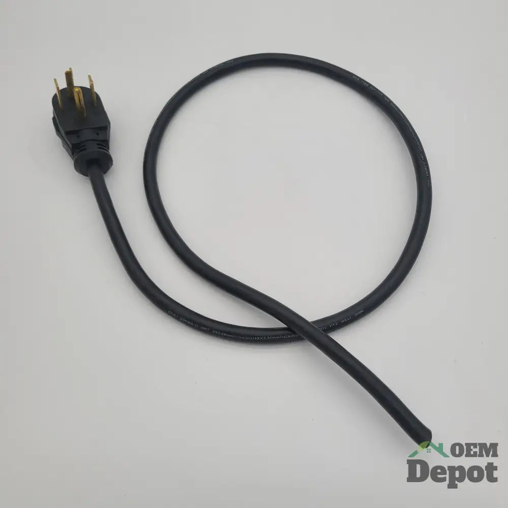 Cordon d'alimentation pour sécheuse NEMA 14-30P à 4 broches, 30 A, 10/12 AWG, 300 V, usage intensif