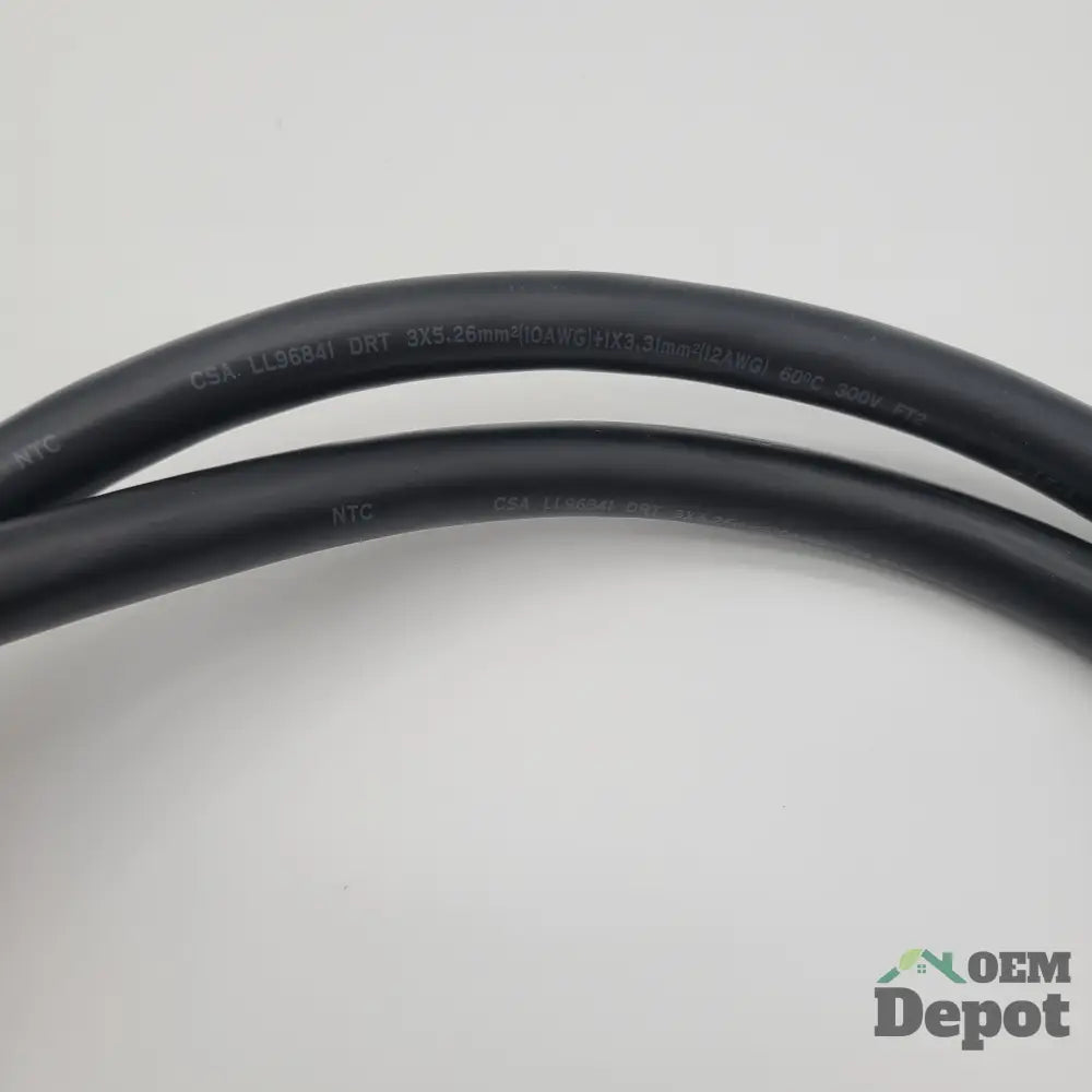 Cordon d'alimentation pour sécheuse NEMA 14-30P à 4 broches, 30 A, 10/12 AWG, 300 V, usage intensif