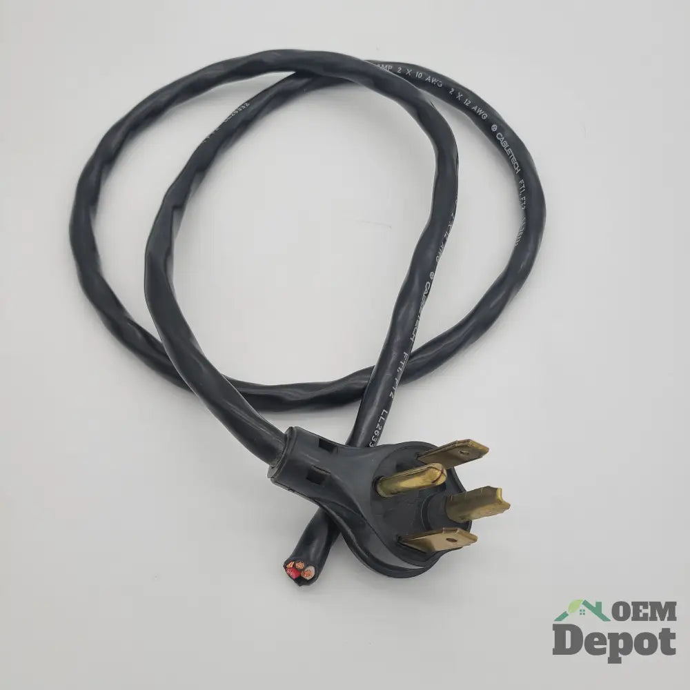 Cordon d'alimentation pour sécheuse NEMA 14-30P à 4 broches, 30 A, 10/12 AWG, 300 V, usage intensif